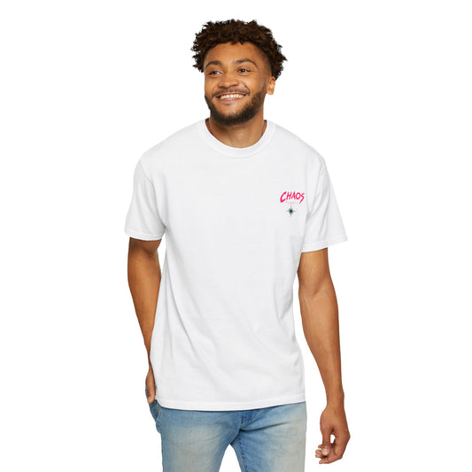 Chaos Skate Co Astronaut Wanderer Tee — Sorcerer’s Realm Skateboard Art