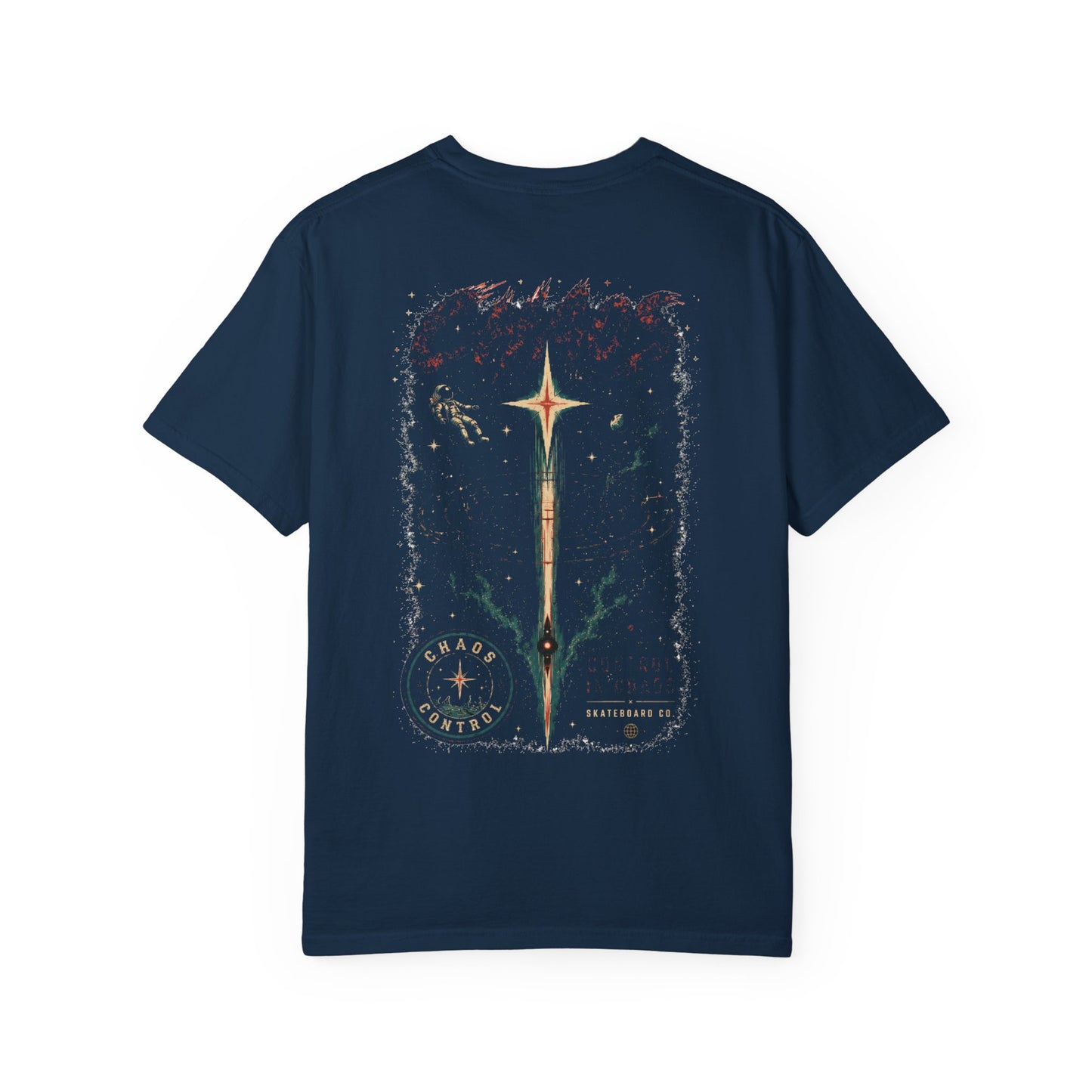 Chaos Skateboard Co. Graphic T-Shirt — Fun Skate Logo Tee