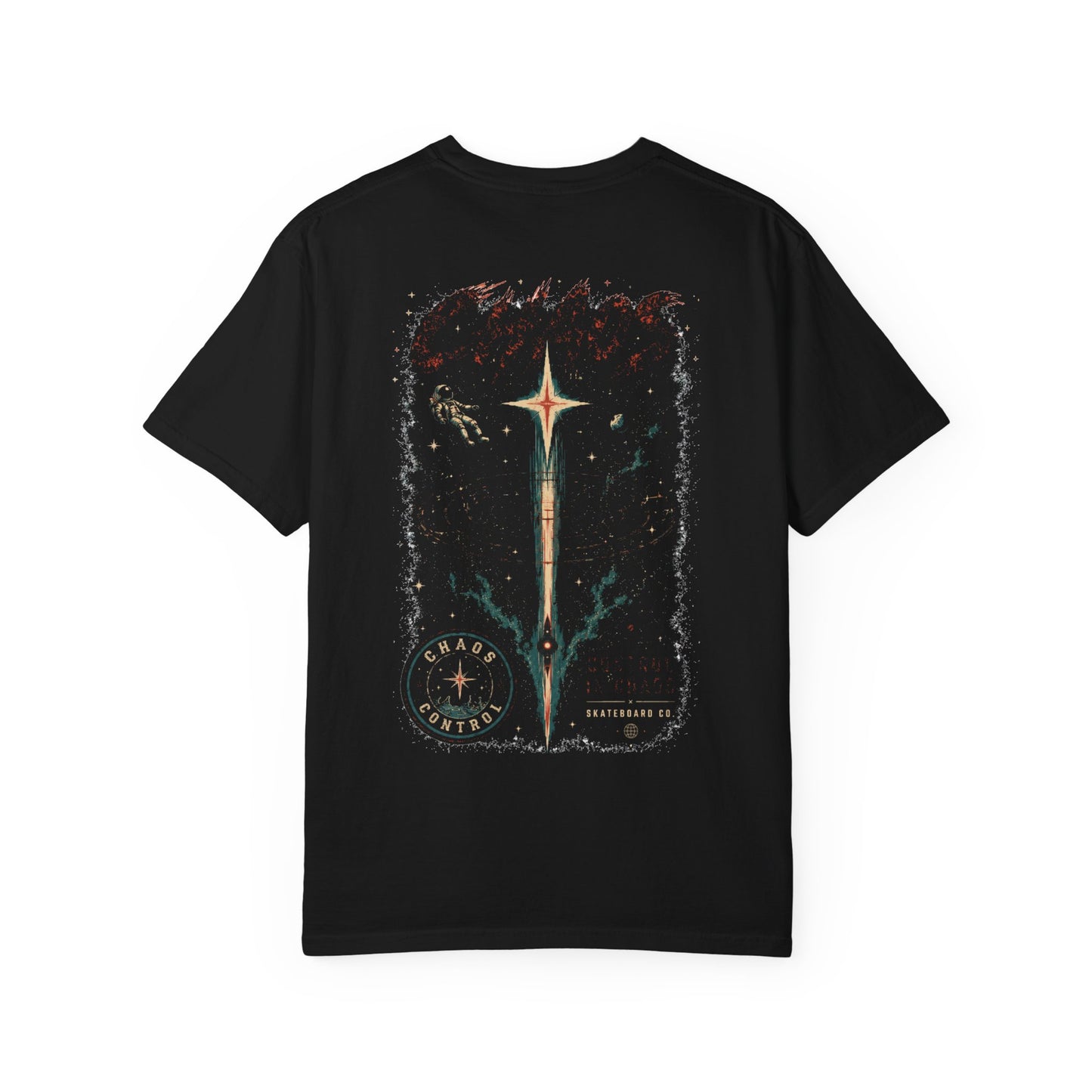 Chaos Skateboard Co. Graphic T-Shirt — Fun Skate Logo Tee