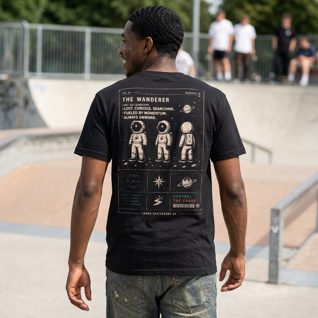 Chaos Skate Co “The Wanderer” Spaceman Tee