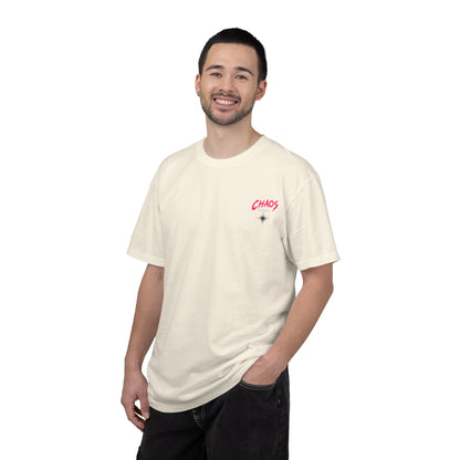 Chaos Skate Co Astronaut Wanderer Tee — Sorcerer’s Realm Skateboard Art